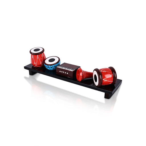 Musical Instrument Display - 2.5 X 10 Inches | Decorative Showpiece/ Wooden Toy For Tabletop Display - Table Stand Accessories