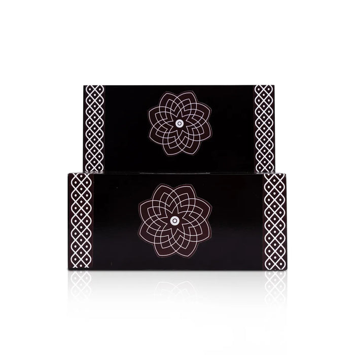 Kolam Design Golu Stand - 7 x 8 x 7 Inches | Wooden Golu Padi/ Diya Stand/ 2 Steps Golu Step for Navratri