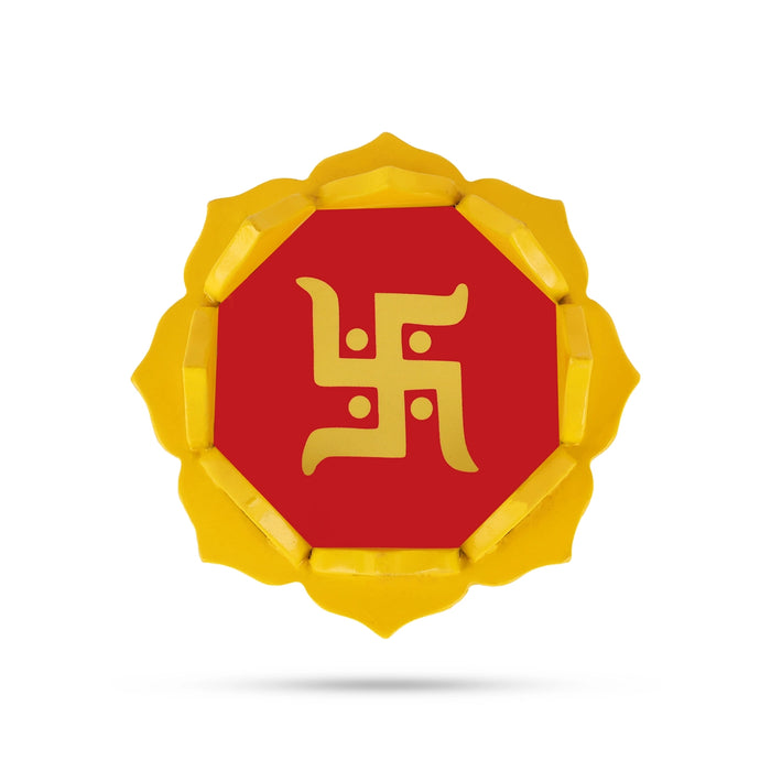 Lotus Manai - 5 Inches | Decorative Pooja Peetam / Wooden Manai for Home & Pooja Space