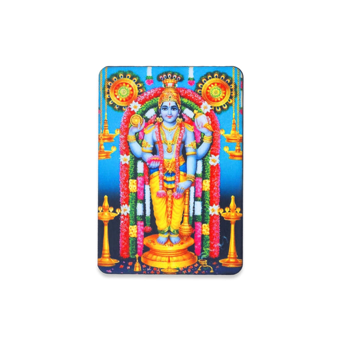 Photo Magnet - 3 x 2.5 Inches | Guruvayurappan Fridge Magnet/ Refrigerator Magnet