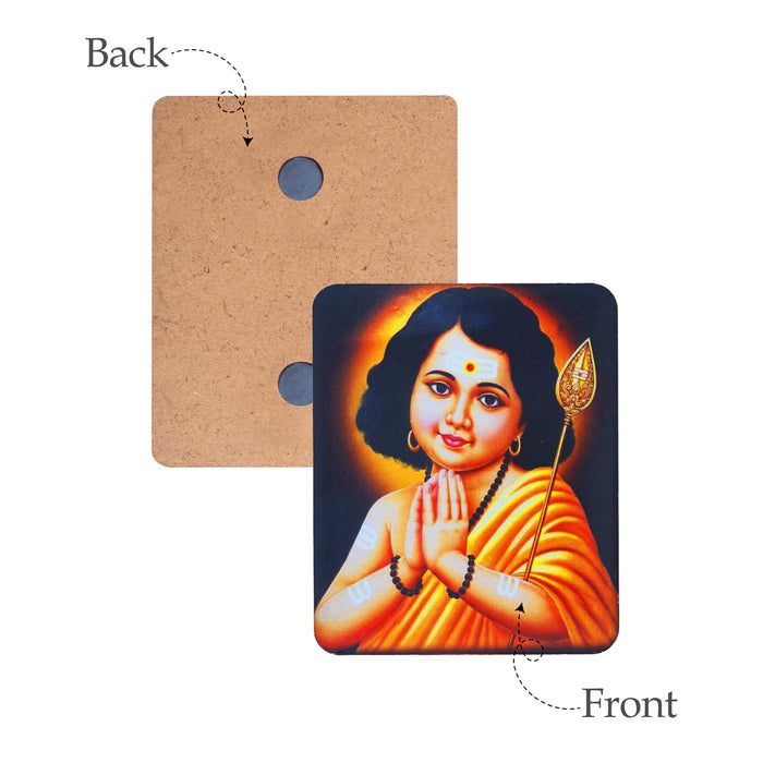 Photo Magnet - 3 x 2.5 Inches | Fridge Magnet/ Kaavi Murugan Picture Magnet