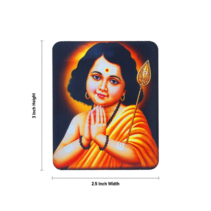 Photo Magnet - 3 x 2.5 Inches | Fridge Magnet/ Kaavi Murugan Picture Magnet