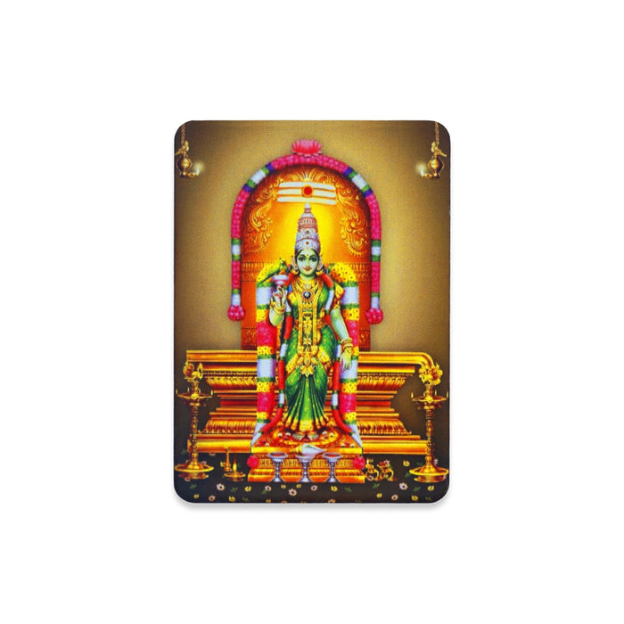 Fridge Magnet - 4 x 2.5 Inches | Meenakshi With Shivling Photo Magnet/ Picture Magnet