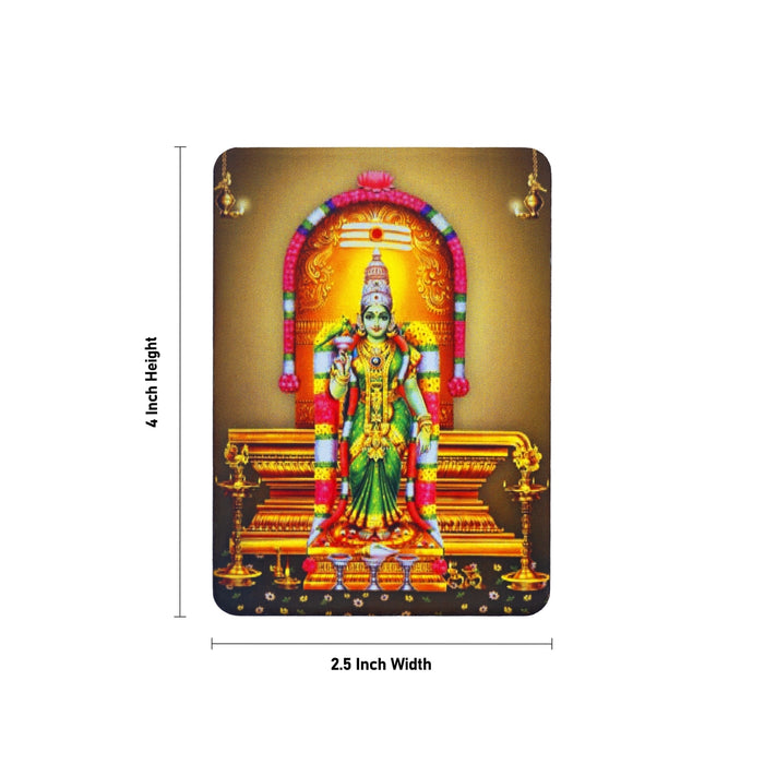 Fridge Magnet - 4 x 2.5 Inches | Meenakshi With Shivling Photo Magnet/ Picture Magnet
