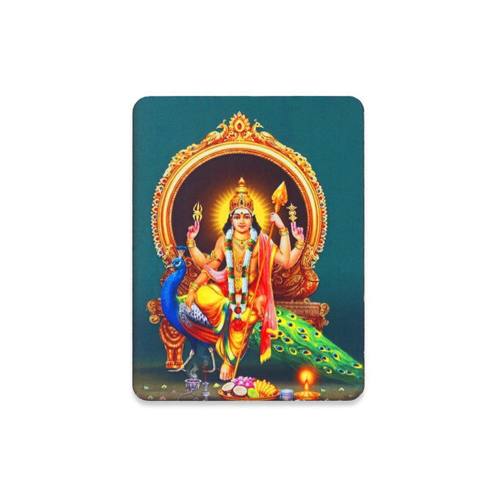 Peacock Murugan Fridge Magnet - 3 x 2.5 Inches | Picture Magnet/ Photo Magnet For Home