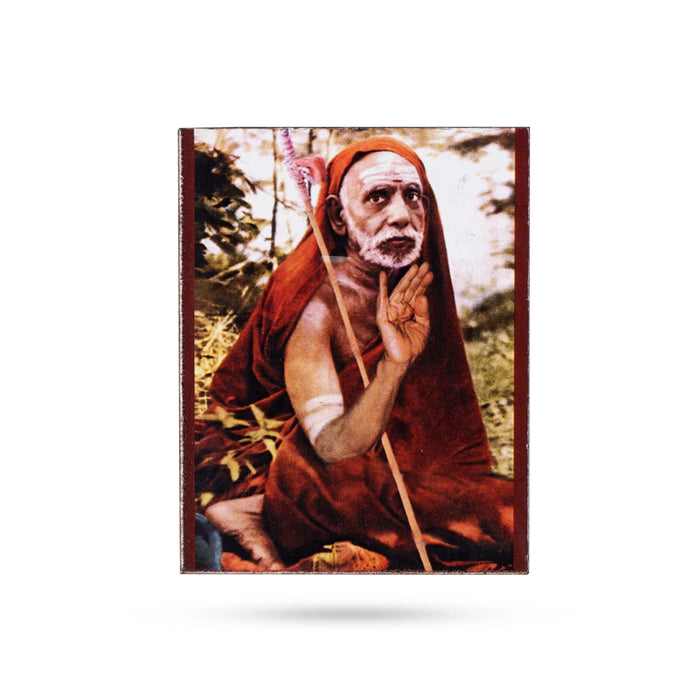 Maha Periyava - 3 x 2.25 Inches | Fridge Magnet/ Adi Shankarar for Home/ Assorted Design - Fridge Magnet