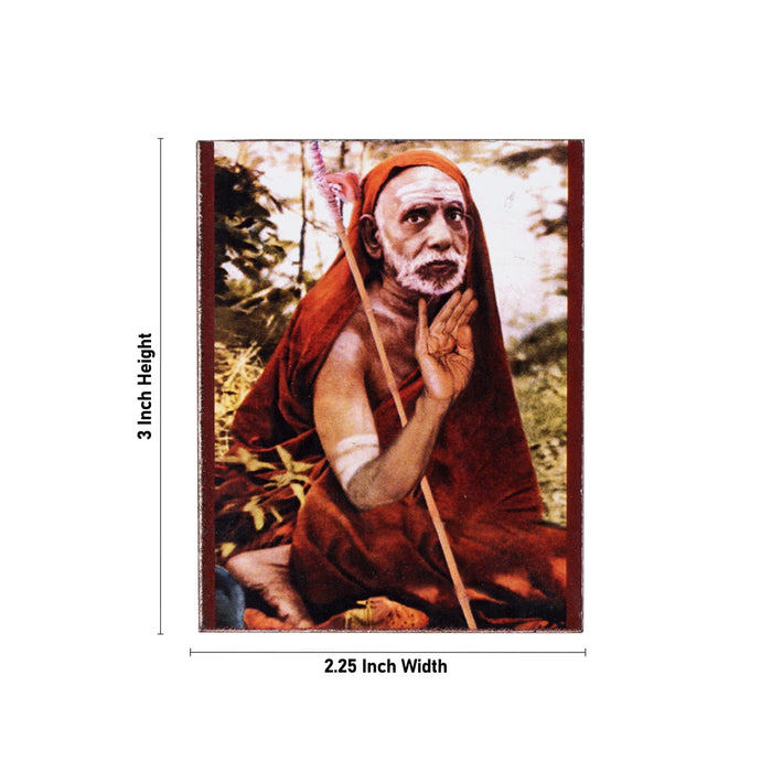 Maha Periyava - 3 x 2.25 Inches | Fridge Magnet/ Adi Shankarar for Home/ Assorted Design - Fridge Magnet