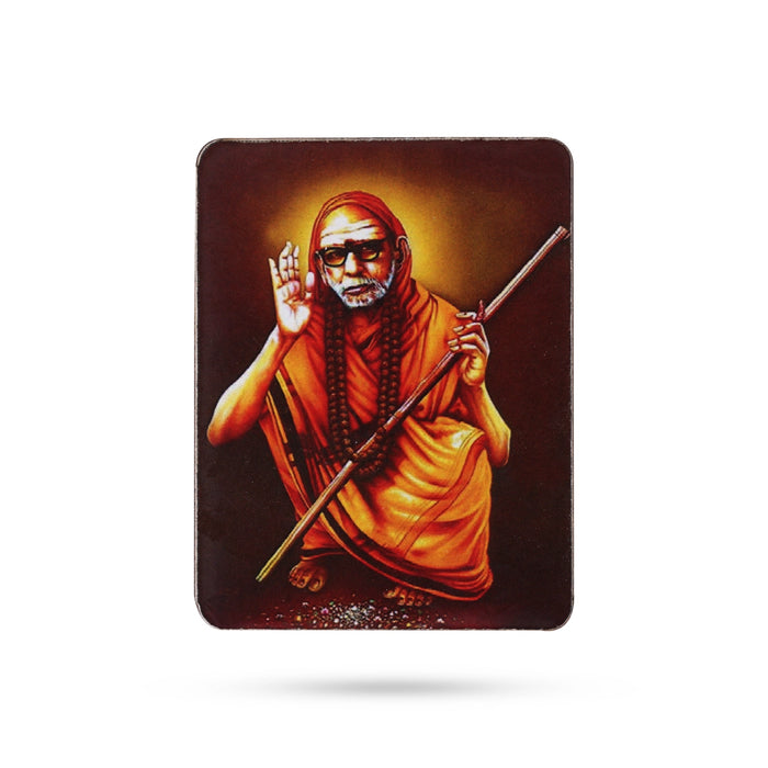Maha Periyava - 3 x 2.25 Inches | Fridge Magnet/ Adi Shankarar for Home/ Assorted Design - Fridge Magnet
