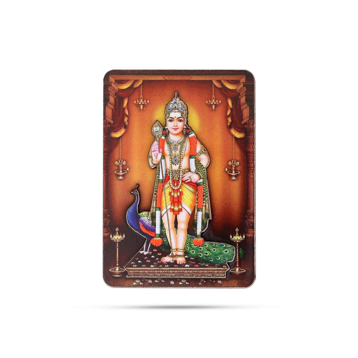 Murugan Fridge Magnet - 3 x 2 Inches | Murugan Photo Magnet/ Double Layer Picture Magnet for Home - Fridge Magnet
