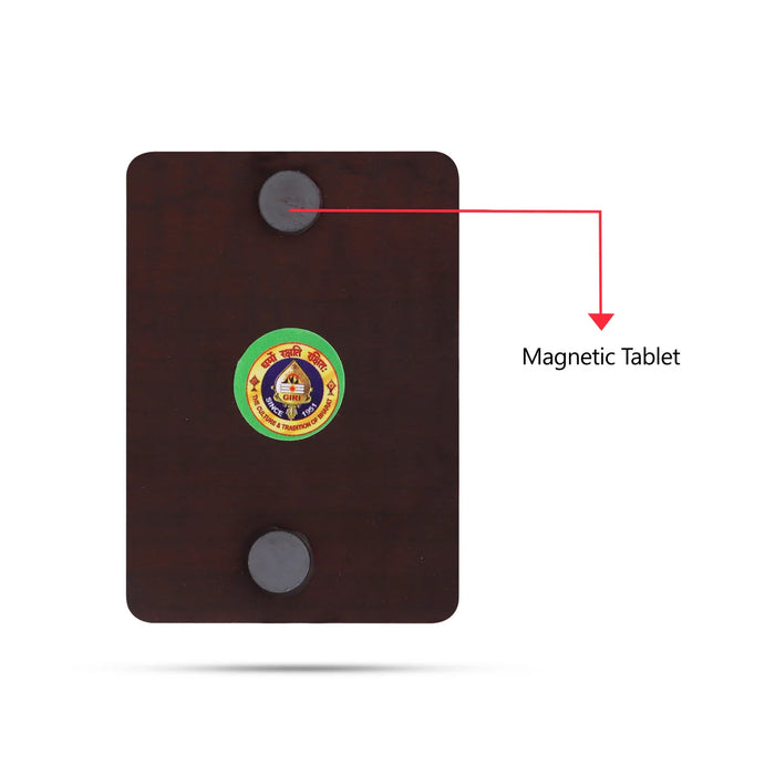 Ganesha Fridge Magnet - 3 x 2 Inches | Double Layer Magnet/Photo Fridge Magnets for Home - Fridge Magnet