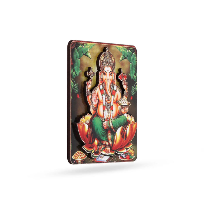 Ganesha Fridge Magnet - 3 x 2 Inches | Double Layer Magnet/Photo Fridge Magnets for Home - Fridge Magnet