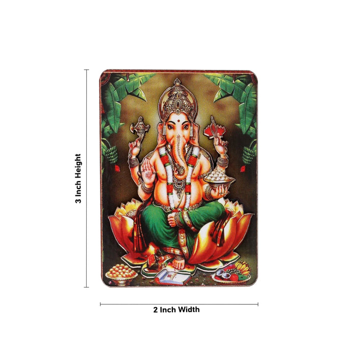 Ganesha Fridge Magnet - 3 x 2 Inches | Double Layer Magnet/Photo Fridge Magnets for Home - Fridge Magnet