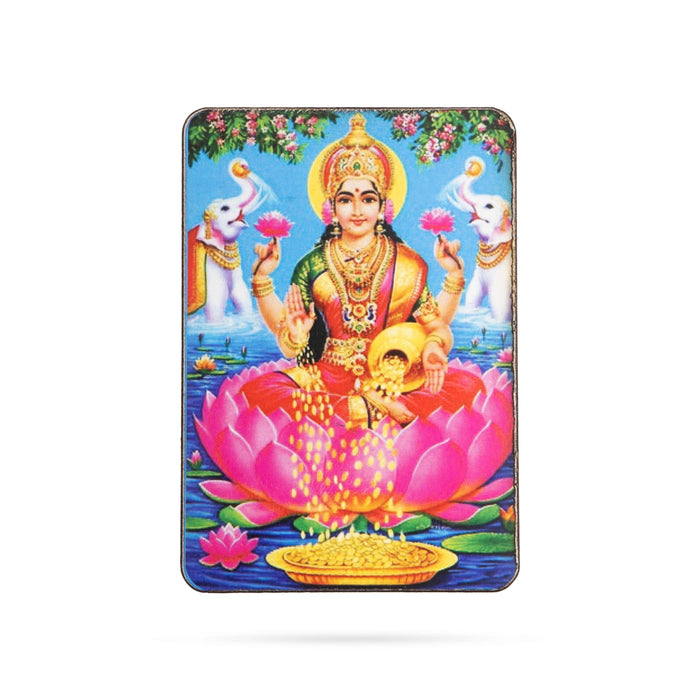 Lakshmi Murti Design Fridge Magnet - 3 x 2 Inches | Single Layer Photo Magnet/ Picture Magnet for Home - Fridge Magnet