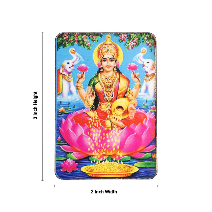 Lakshmi Murti Design Fridge Magnet - 3 x 2 Inches | Single Layer Photo Magnet/ Picture Magnet for Home - Fridge Magnet