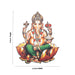 Ganesha Fridge Magnet - 3 x 2 Inches | Single Layer Photo Magnet/ Picture Magnet for Home/ 15 Gms Approx - Fridge Magnet
