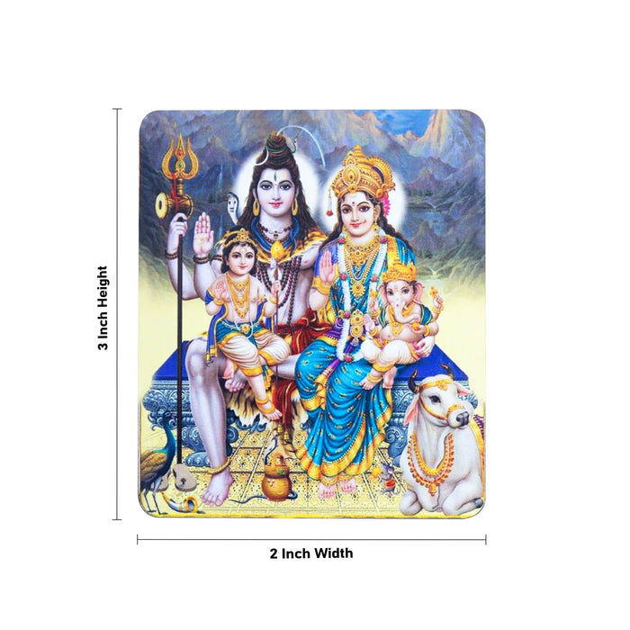 Shivan Family Fridge Magnet - 3 x 2 Inches | Shivan Family Photo Magnet/ Picture Magnet for Home - Fridge Magnet