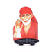 Saibaba With Kolam Stand - 5.5 x 4 Inches | Deity With Wooden Bajot for Pooja - Pooja Aasan & Bajot & Pooja Mat