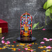 Guruvayurappa With Kolam Stand - 5 x 3.5 Inches | Deity With Wooden Bajot for Pooja - Pooja Aasan & Bajot & Pooja Mat