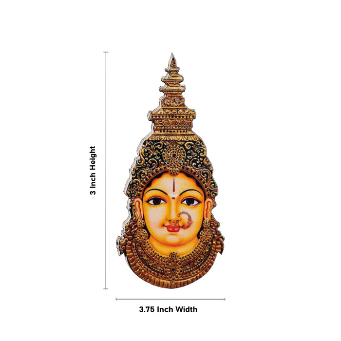 Amman Head Design Fridge Magnet - 3 x 3.75 Inches | Single Layer Photo Magnet/ Picture Magnet for Home - Fridge Magnet