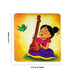 Baby Meenakshi Design Fridge Magnet - 3 x 3.75 Inches | Single Layer Photo Magnet/ Picture Magnet for Home - Fridge Magnet