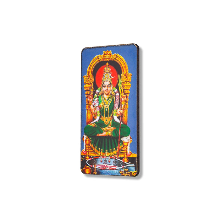 Kamakshi Murti Design Fridge Magnet - 3.5 x 2 Inches | Single Layer Photo Magnet/ Picture Magnet for Home - Fridge Magnet