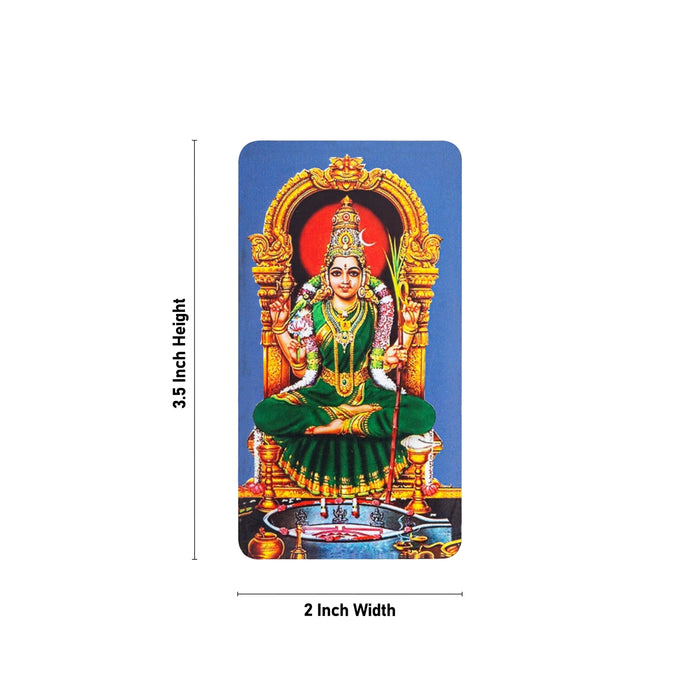 Kamakshi Murti Design Fridge Magnet - 3.5 x 2 Inches | Single Layer Photo Magnet/ Picture Magnet for Home - Fridge Magnet