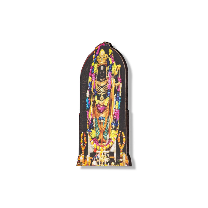 Ayodhya Rama Murti Design Fridge Magnet - 3.5 x 2 Inches | Single Layer Photo Magnet/ Picture Magnet for Home - Fridge Magnet