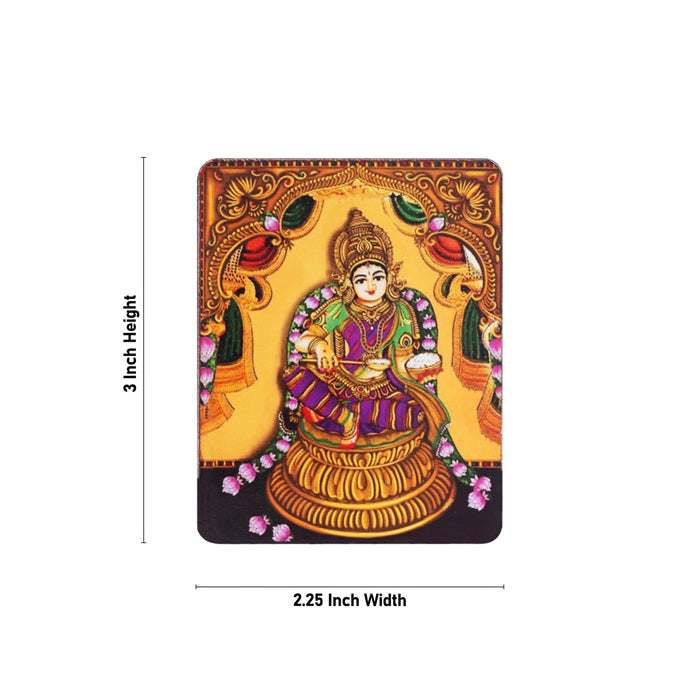 Annapurna Devi Design Fridge Magnet - 3 x 2.25 Inches | Single Layer Photo Magnet/ Picture Magnet for Home - Fridge Magnet