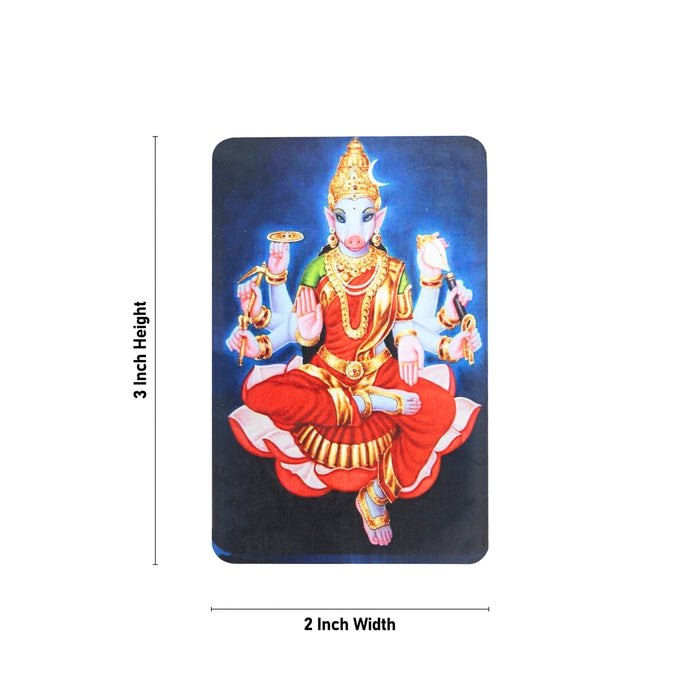 Varahi Murti Design Fridge Magnet - 3 x 2 Inches | Single Layer Photo Magnet/ Picture Magnet for Home - Fridge Magnet