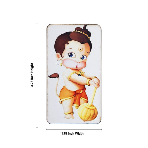 Baby Hanuman Murti Design Fridge Magnet - 3.25 x 1.75 Inches/ Single Layer Photo Magnet/Picture Magnet for Home - Fridge Magnet