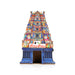 Siva Siva Temple Tower With LED- 11 X 7 Inches | Wooden Table Decor/ Mini Pooja Mandapam For Home Decor - Table Stand Accessories