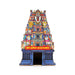 Om Namo Narayana Temple Tower With LED- 11 X 7 Inches | Wooden Table Decor/ Mini Pooja Mandapam For Home Decor - Table Stand Accessories