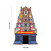 Om Namo Narayana Temple Tower With LED- 11 X 7 Inches | Wooden Table Decor/ Mini Pooja Mandapam For Home Decor - Table Stand Accessories
