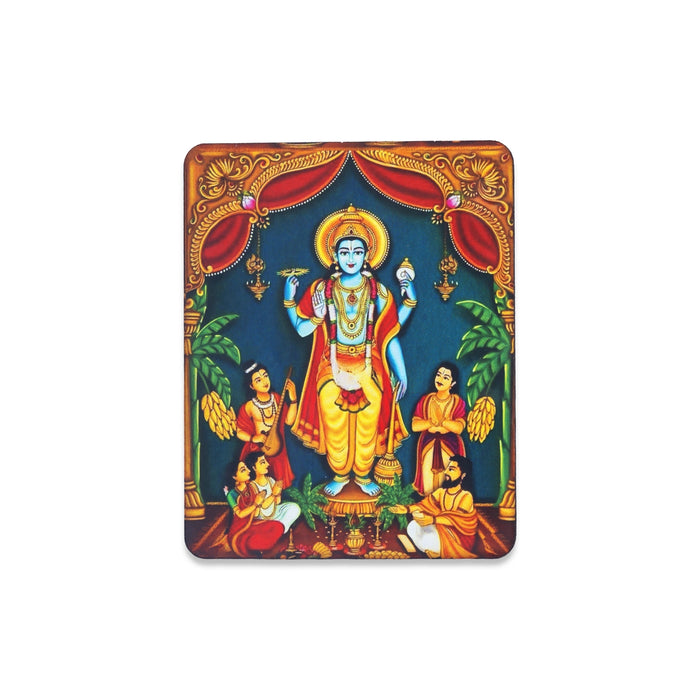 Photo Magnet - 3 x 2.5 Inches | Satyanarayana Fridge Magnet/ Picture Magnet