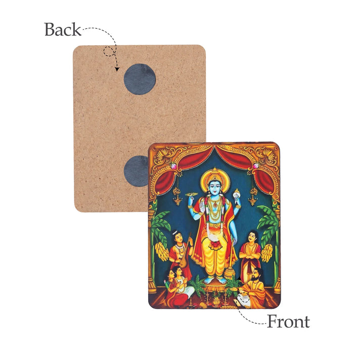 Photo Magnet - 3 x 2.5 Inches | Satyanarayana Fridge Magnet/ Picture Magnet