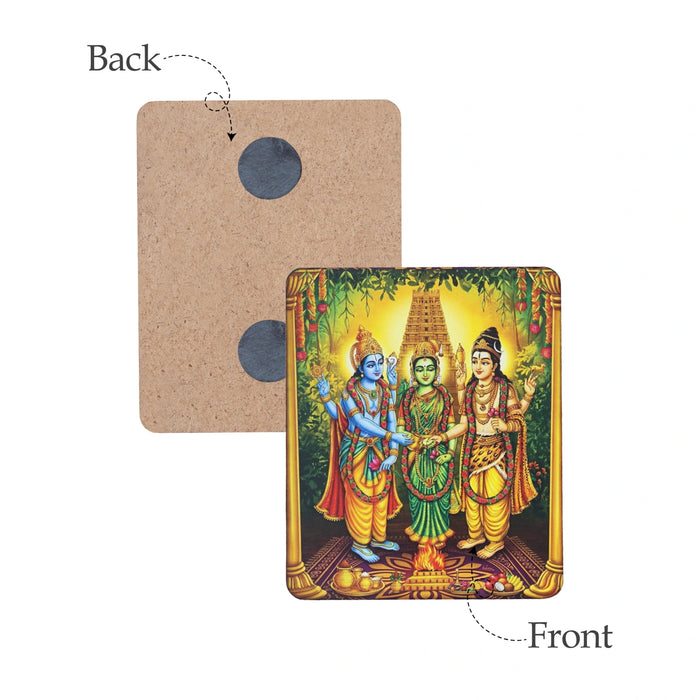 Fridge Magnet - 3.5 x 2.5 Inches | Lord Shivan Vishnu Photo Magnet/ Picture Magnet