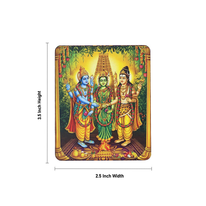 Fridge Magnet - 3.5 x 2.5 Inches | Lord Shivan Vishnu Photo Magnet/ Picture Magnet