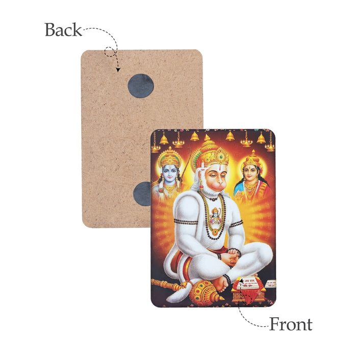 Hanuman Picture Magnet - 3 x 3 Inches | Fridge Magnet/ Photo Magnet For Decoration