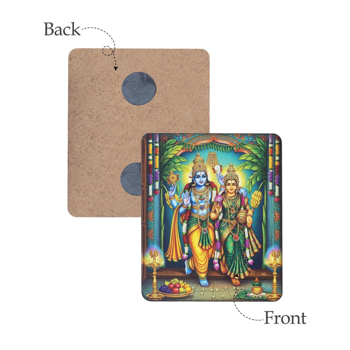 Lakshmi Narayanan Fridge Magnet - 3 x 3 Inches | Photo Magnet/ Picture Magnet