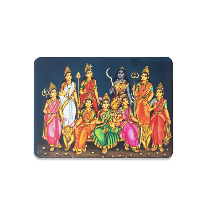 Nava Durga Picture Magnet - 2.3 x 3.3 Inches | Photo Magnet/ Refrigerator Magnet