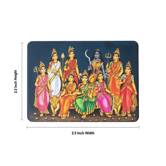 Nava Durga Picture Magnet - 2.3 x 3.3 Inches | Photo Magnet/ Refrigerator Magnet