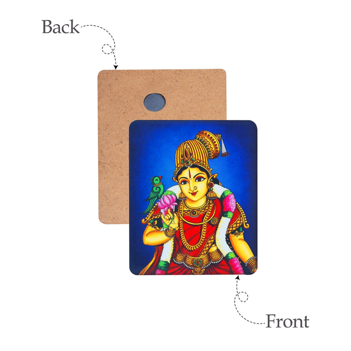 Andal Murti Fridge Magnet - 3 x 3 Inches | Photo Magnet/ Picture Magnet For Decoration/ Assorted