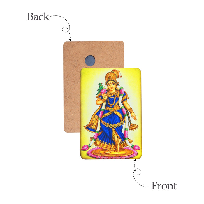 Andal Murti Fridge Magnet - 3 x 3 Inches | Photo Magnet/ Picture Magnet For Decoration/ Assorted