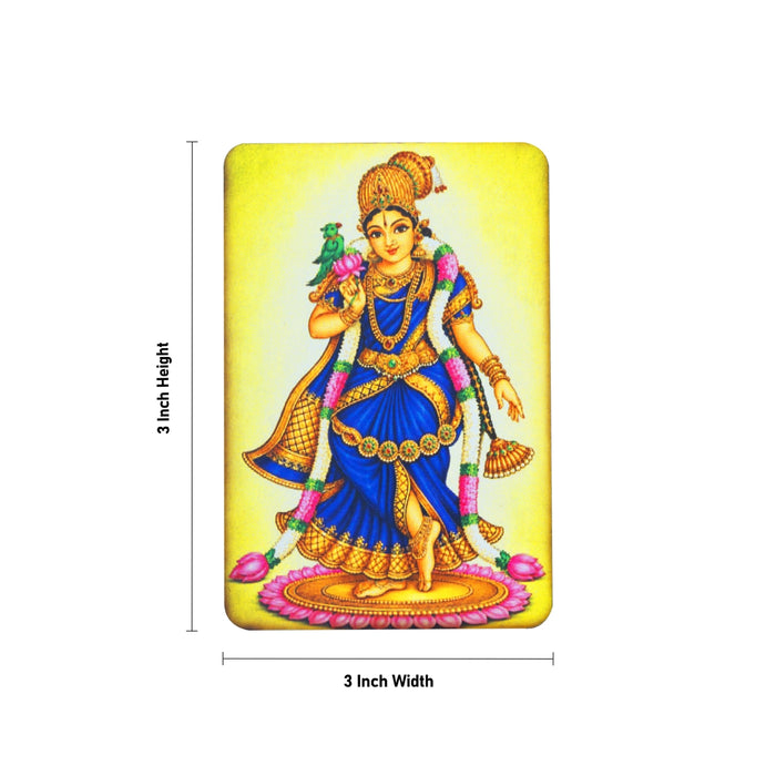 Andal Murti Fridge Magnet - 3 x 3 Inches | Photo Magnet/ Picture Magnet For Decoration/ Assorted