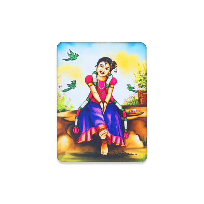 Baby Andal Photo Magnet - 3 x 2.5 Inches | Fridge Magnet/ Picture Magnet for Home