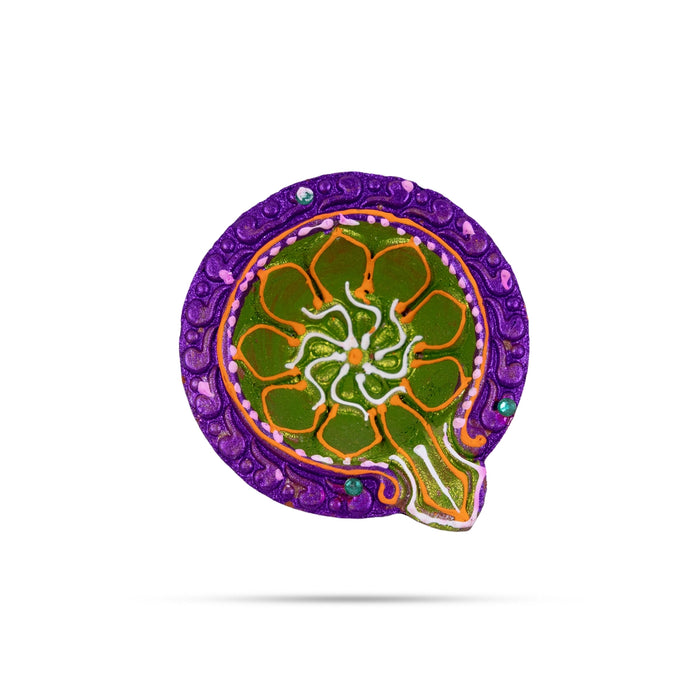 Decorative Karthik Deepam Set - 1 X 2.5 Inches | Clay Agal Vilakku/ 6Pcs/ Kartik Deepam/ Fancy Diya For Home - Karthik Deep