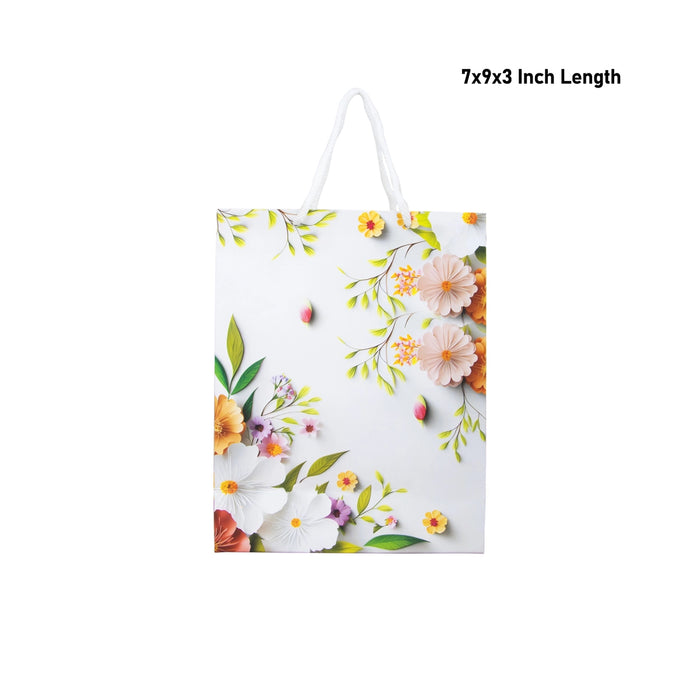 Paper Bag - 7 x 9 x 3 Inches | Carry Bag/ Gift Bag/ Gift Paper Bag for Shopping