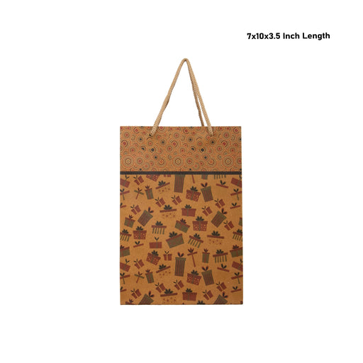 Paper Bag - 7 x 10 x 3.5 Inches | Carry Bag/ Gift Bag/ Gift Paper Bag for Shopping - Bags & Pouches