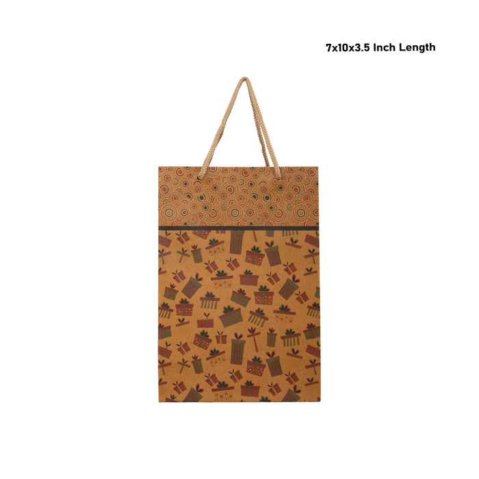 Paper Bag - 7 x 10 x 3.5 Inches | Carry Bag/ Gift Bag/ Gift Paper Bag for Shopping - Bags & Pouches