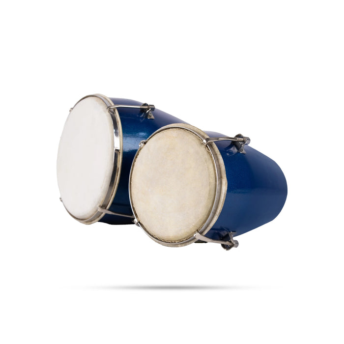 Double Bongo Drum - 7 X 13 Inches | Wooden Coloured Percussion Instrument/ Music Instrument For Music Practice - Percussion Instruments